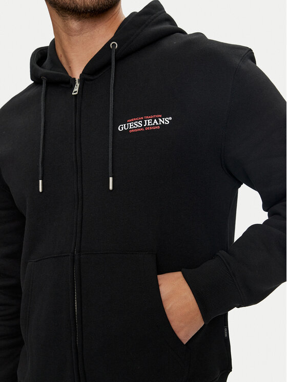 Guess Jeans Guess Jeans Sweatshirt M4YQ27 K9V31 Schwarz Classic Fit
