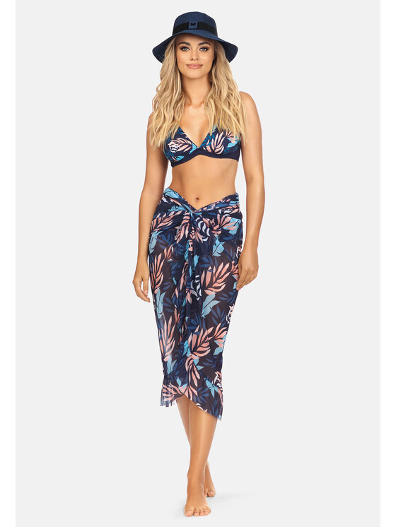 Miss Lou Miss Lou Pareo ML047 Blu scuro