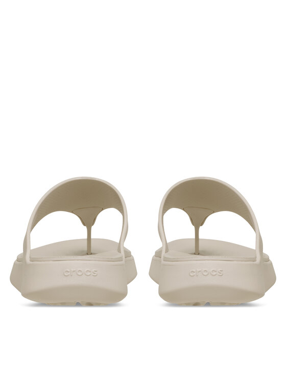 Crocs Crocs Čības uz pirksta Getaway Triangle Flip 212018 Bēšs