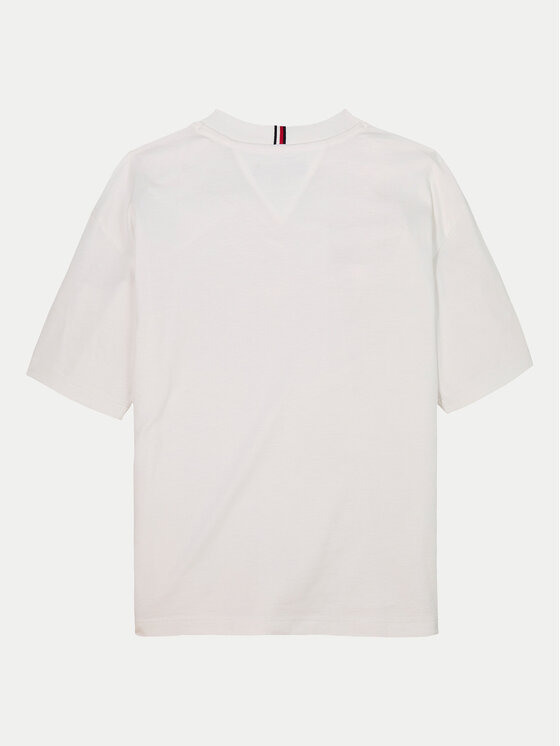 Tommy Hilfiger Tommy Hilfiger T-shirt Essential Archive KB0KB09646 S Bijela Regular Fit