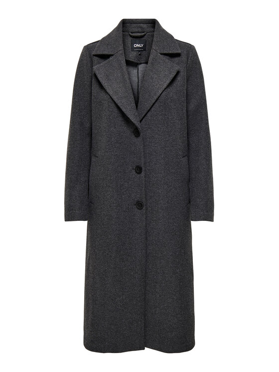 ONLY ONLY Преходно палто Emma 15313657 Сив Regular Fit