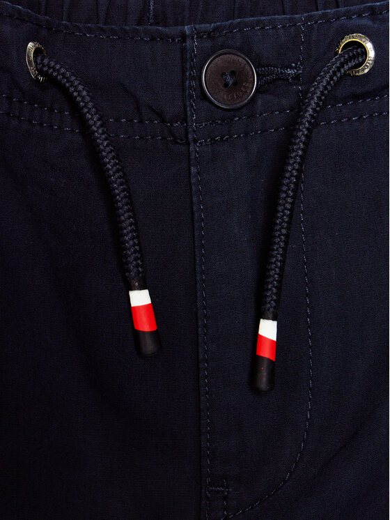 Tommy Hilfiger Tommy Hilfiger Pantaloni di tessuto Woven Wide Pants KB0KB08703 Blu Regular Fit