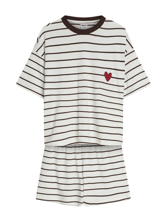 Esotiq Esotiq Pyžamo 46259 Bílá Regular Fit