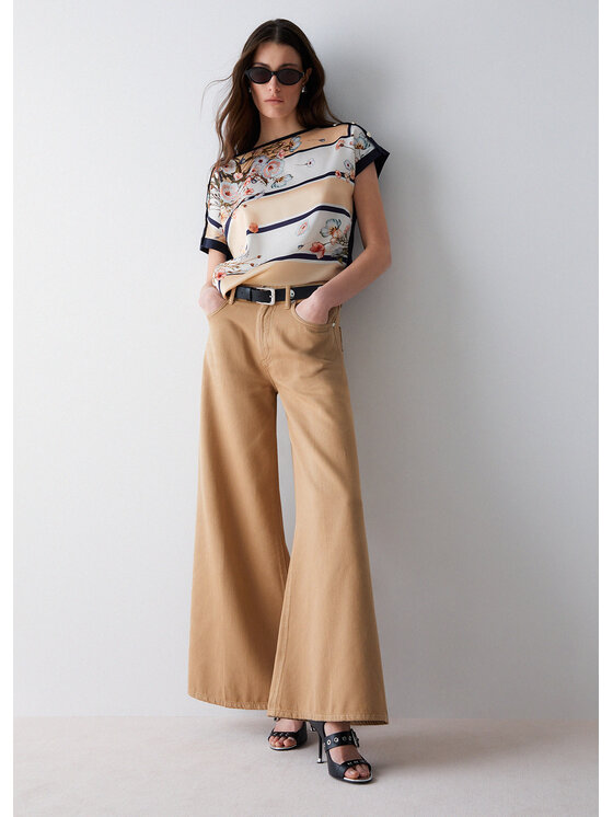 Liu Jo Liu Jo Pantaloni di tessuto UA6217T365A51213 Beige Regular Fit