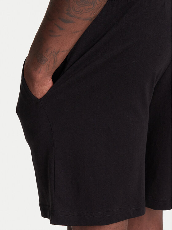 Kappa Kappa Szorty sportowe Logo Korpo Cabas 303HZE0 Czarny Regular Fit