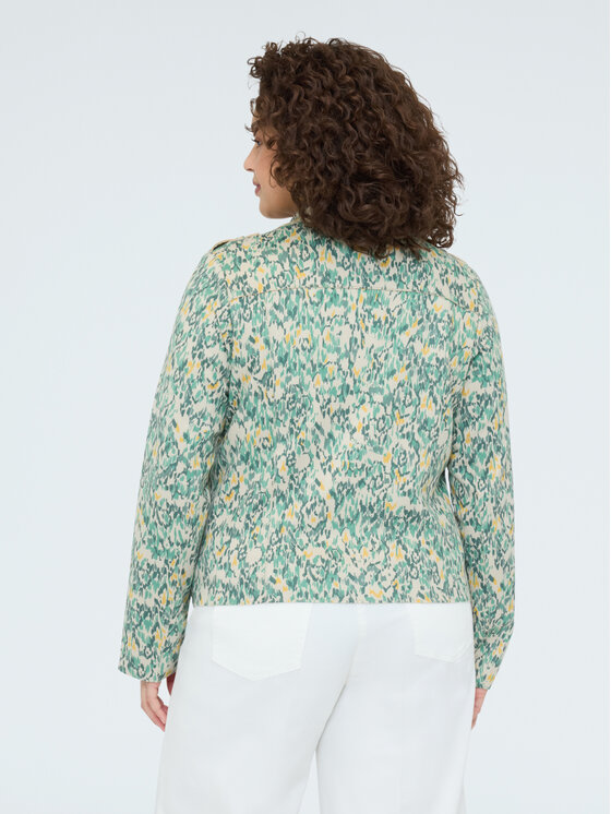 Fiorella Rubino Fiorella Rubino Giacca in similpelle R328T001302N0R2 Verde Regular Fit