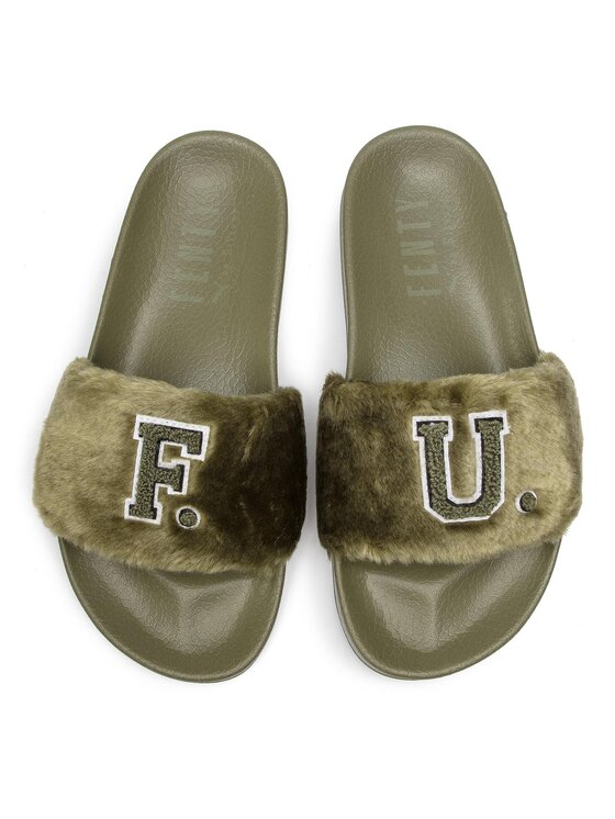 Puma Klapki Leadcat Fenty Fu Fur 367089 01 Zielony Modivo.pl