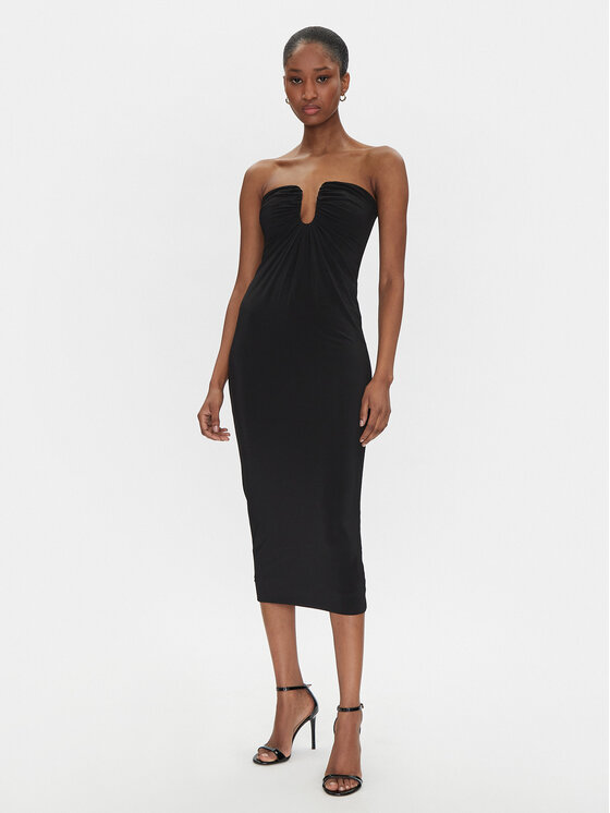 PINKO PINKO Koktejlové šaty 105021 A2GS Černá Regular Fit