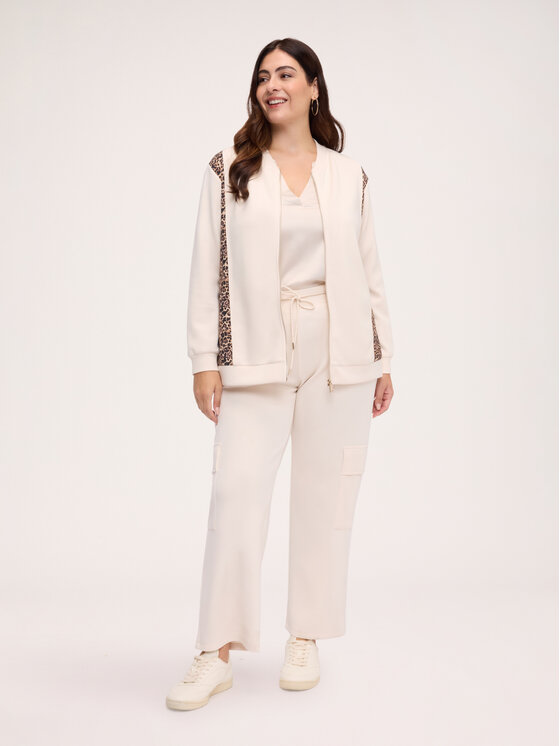 Fiorella Rubino Fiorella Rubino Spodnie materiałowe P875L002487N0R2 Kremowy Regular Fit