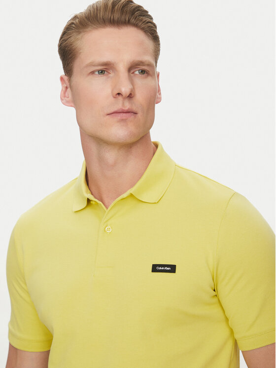 Calvin Klein Calvin Klein Polo marškinėliai K10K111196 Geltona Slim Fit