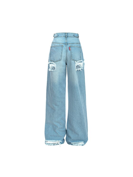 MissDenim MissDenim Jeansy Baggy Fit Niebieski Baggy Fit