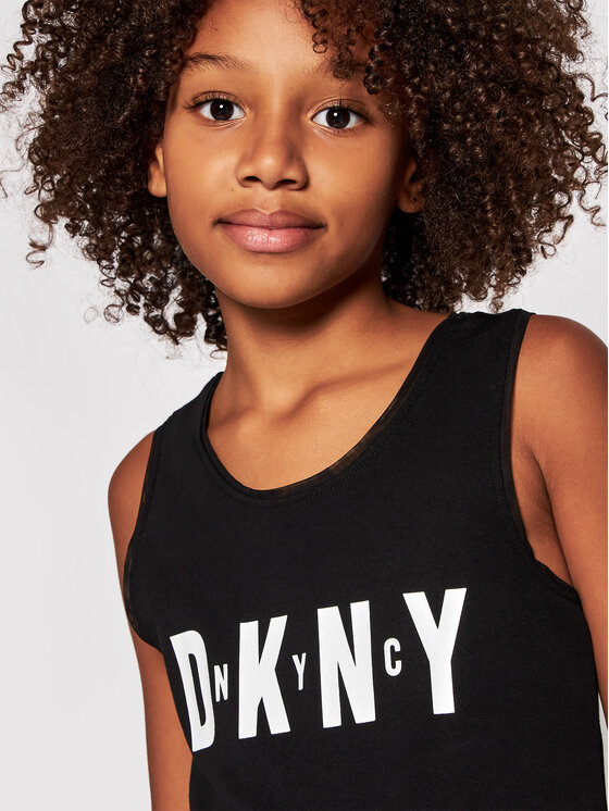 DKNY DKNY Top D35R21 S Czarny Regular Fit