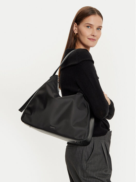 Calvin Klein Calvin Klein Τσάντα Ck Sense Medium Shopper_Nylon K60K613128 Μαύρο