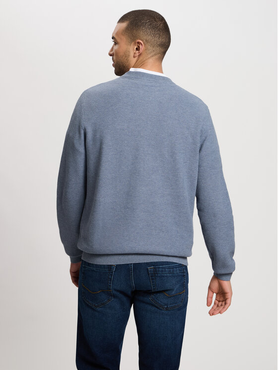 Cross Jeans Cross Jeans Sweter 34266-200 Niebieski Regular Fit
