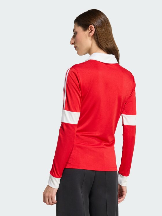 adidas adidas Longsleeve Graphic Football Czerwony Slim Fit
