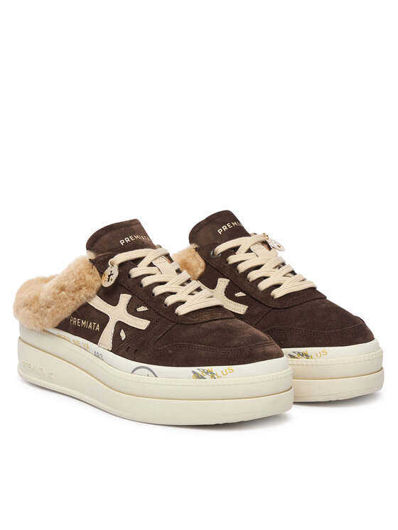 Premiata Premiata Sneakersy Micol Var 7851M Brązowy ciemny