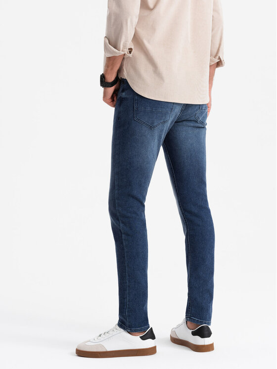 Ombre Ombre Jeansy OM-PADP-0214 Niebieski Regular Fit