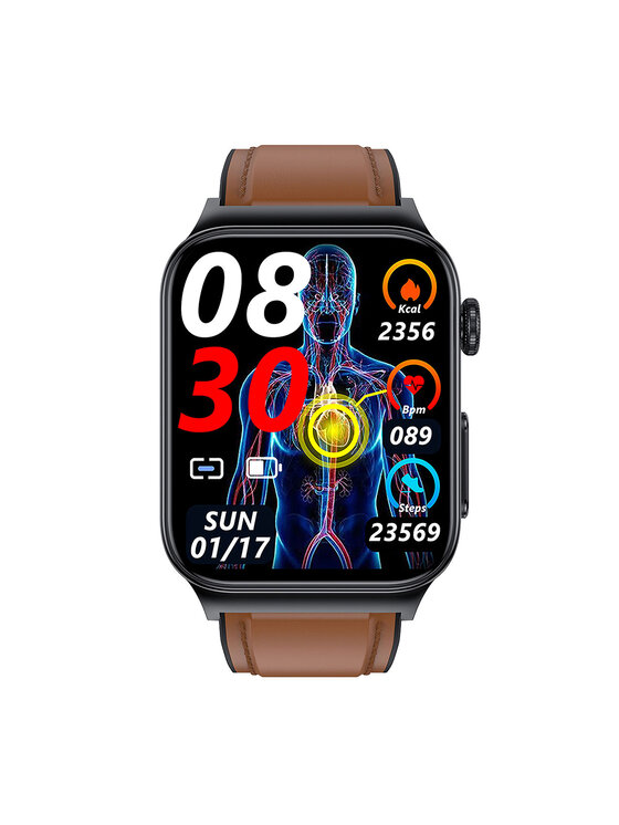 Watchmark Watchmark Smartwatch Cardio One b Καφέ