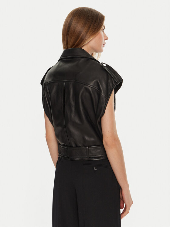 Serge Pariente Serge Pariente Vestă Stef Negru Regular Fit