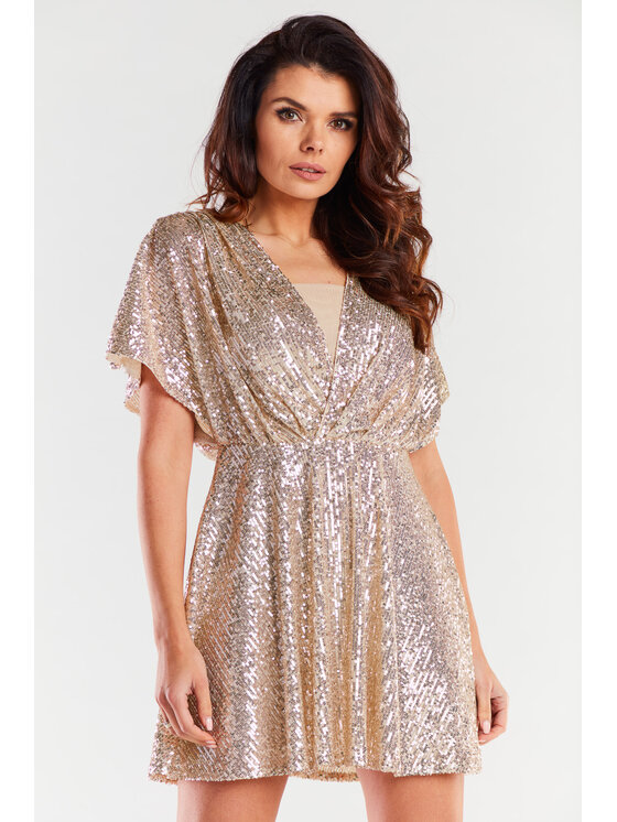 Awama Awama Abito da sera A488 Beige Basic Fit