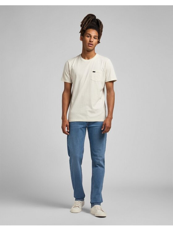 Lee Lee Jeansy DAREN ZIP FLY Niebieski Straight Fit
