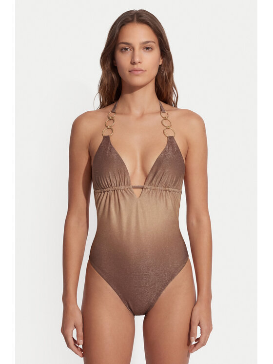 Guess Guess Costum de baie E6GJ13 KF600 Maro