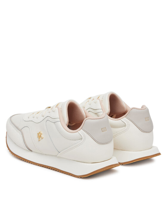 Tommy Hilfiger Tommy Hilfiger Sneakersy Runner FW0FW08696 Écru