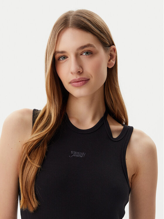 Tommy Jeans Tommy Jeans Kasdieninė suknelė DW0DW20331 Juoda Slim Fit