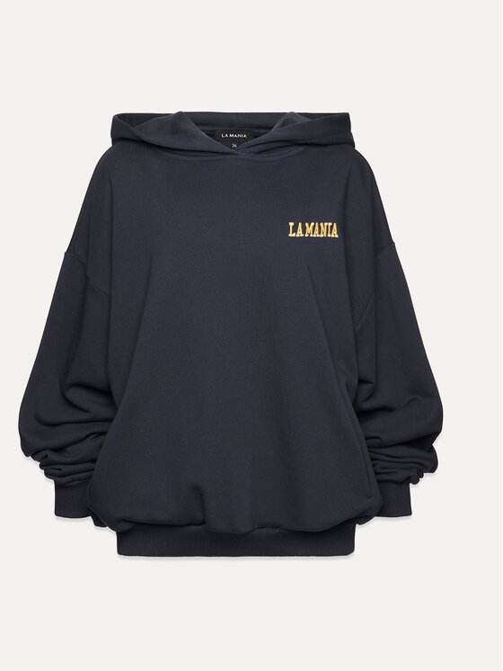 La Mania La Mania Mikina HUGH Černá Basic Fit