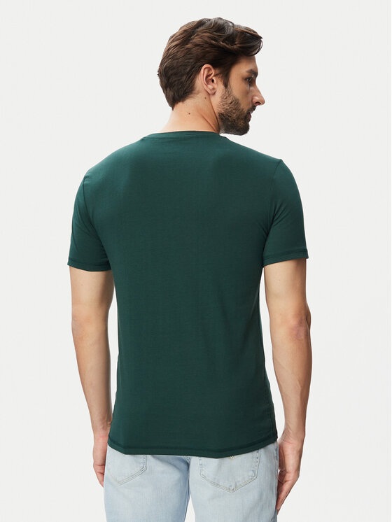 Guess Guess Majica M2YI72 I3Z14 Temno zelena Slim Fit