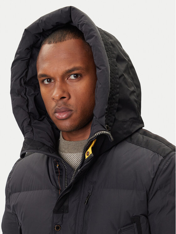 Parajumpers Parajumpers Dūnu jaka Harraskeet 25WMPMPUHF03 Melns Regular Fit