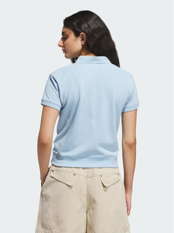 adidas adidas Polo 168164 Niebieski jasny Slim Fit