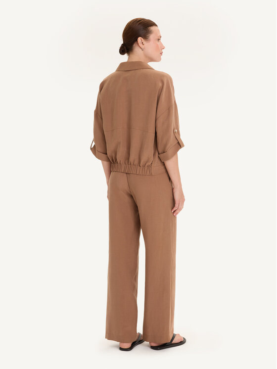 KMX KMX Spodnie materiałowe 810480005 Brązowy Straight Fit