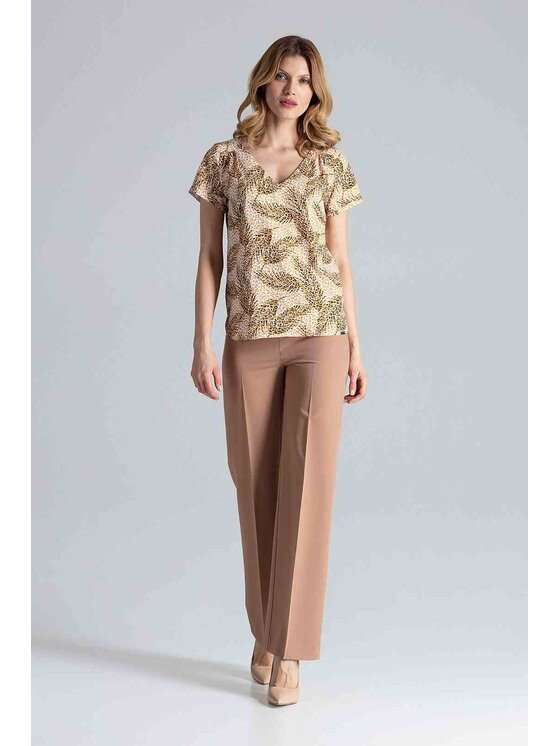 FIGL FIGL Blúzka M665 Farebná Regular Fit