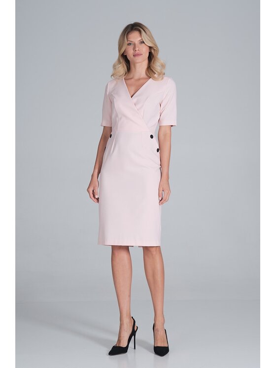FIGL FIGLFIGL Vestito M851 Rosa Regular Fit