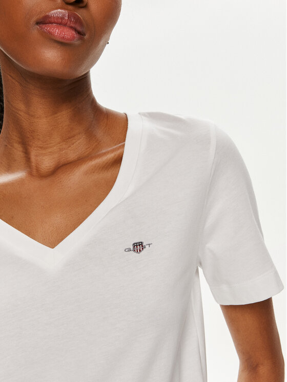 Gant Gant T-Shirt Shield 4200750 Weiß Regular Fit
