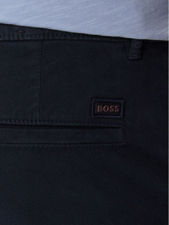 BOSS BOSS Chinosy 50548006 Granatowy Slim Fit