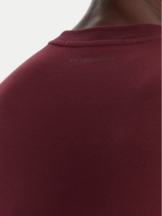 KARL LAGERFELD KARL LAGERFELD T-shirt 755032 554221 Bordeaux Regular Fit