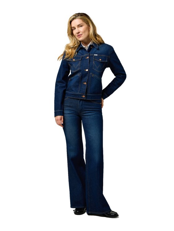 Wrangler Wrangler Giacca di jeans HERITAGE JACKET Blu Regular Fit