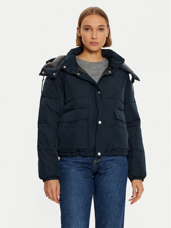 Lee Lee Pehelykabát 112355162 Fekete Relaxed Fit