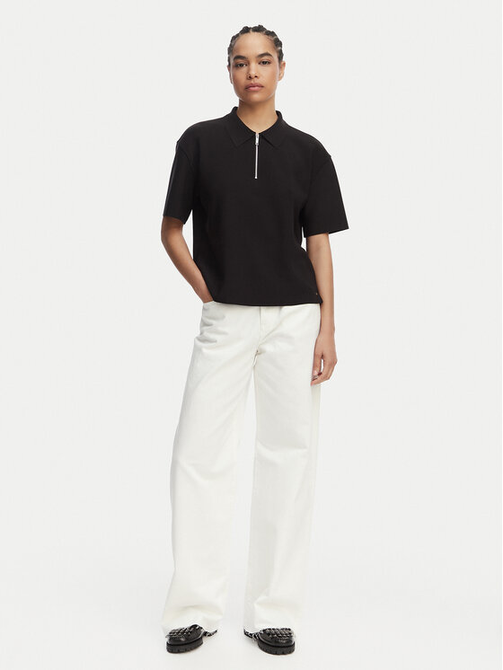 Calvin Klein Jeans Calvin Klein Jeans Jeans hlače LV047F733G Kremna Wide Leg