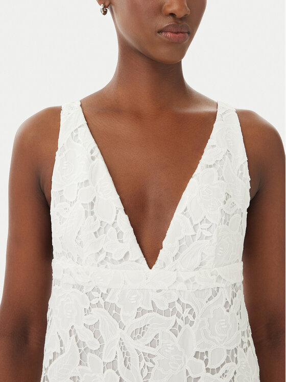 MICHAEL Michael Kors MICHAEL Michael Kors Poletna obleka MS683HIKR1 Bela Slim Fit