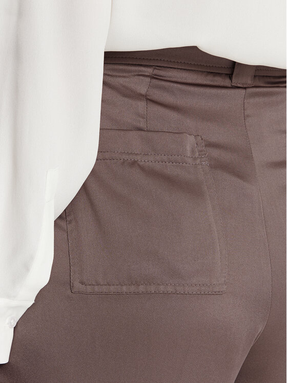 Marella Marella Hlače iz tkanine Khat 2413131131 Rjava Relaxed Fit