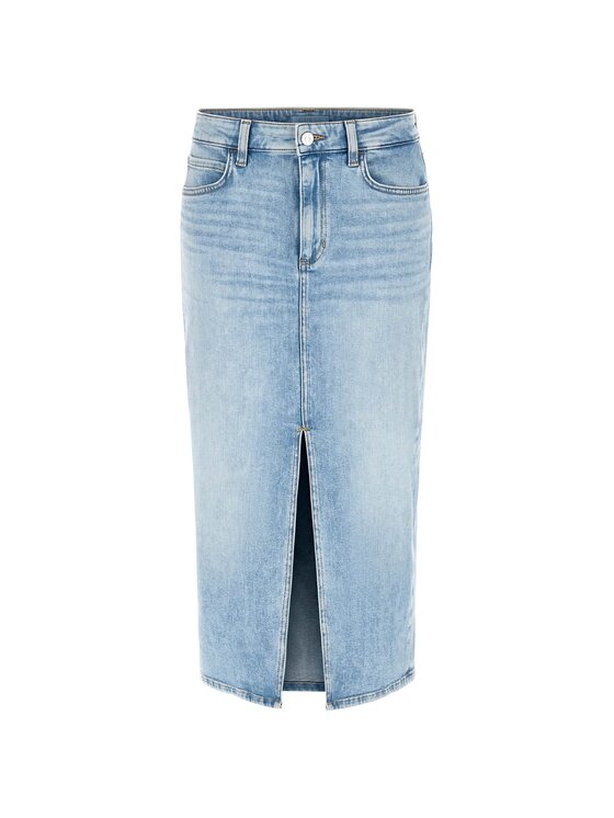 Guess Guess Sukňa 176609 Modrá Classic Fit
