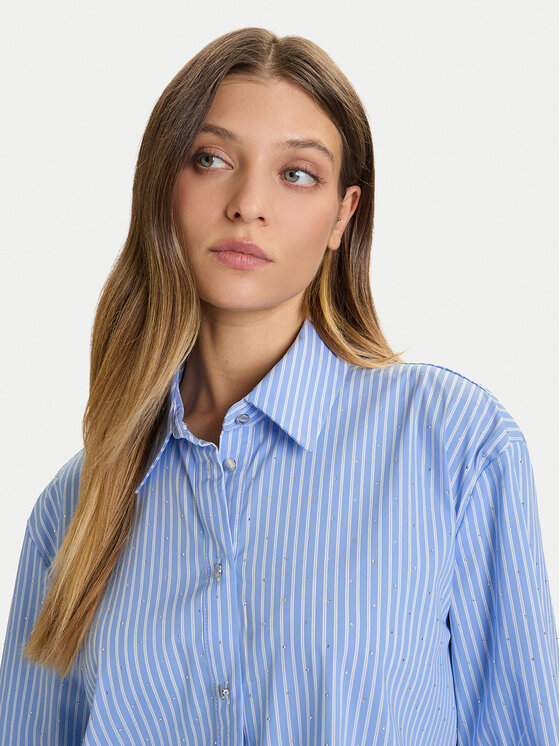 Morgan Morgan Marškiniai 252-CRAY Mėlyna Loose Fit