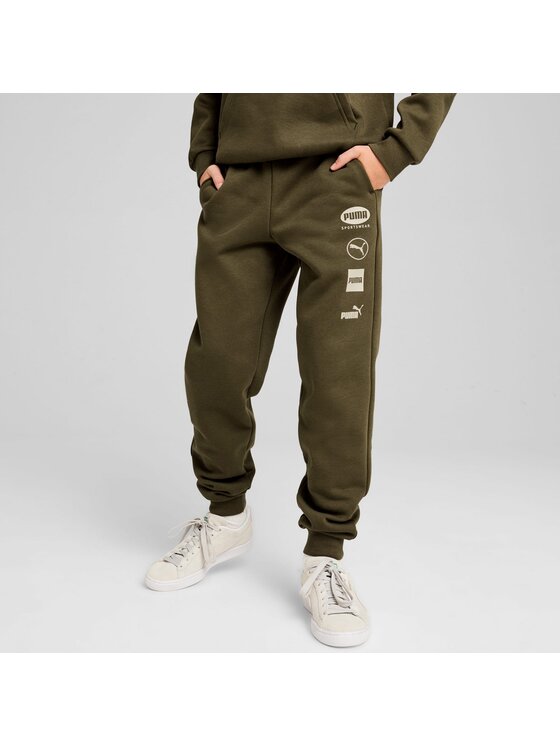 Puma Puma Spodnie dresowe 681860 Zielony Regular Fit