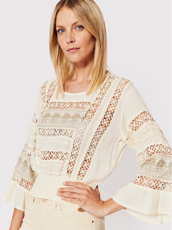 NKN Nekane NKN Nekane Bluse AU.MARTINA Beige Relaxed Fit