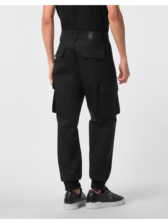 PHILIPP PLEIN PHILIPP PLEIN Spodnie cargo 24233 Czarny Cargo Fit