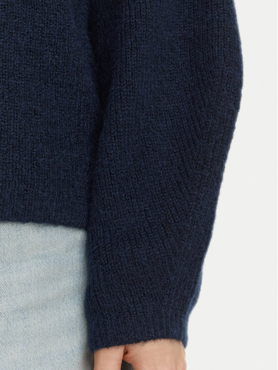 Tommy Jeans Tommy Jeans Пуловер Badge DW0DW23349 Тъмносин Relaxed Fit