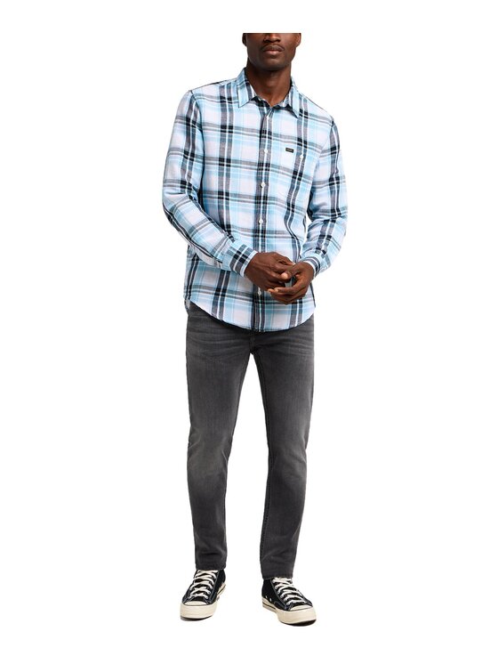 Lee Lee Camicia 112349056 Blu Regular Fit
